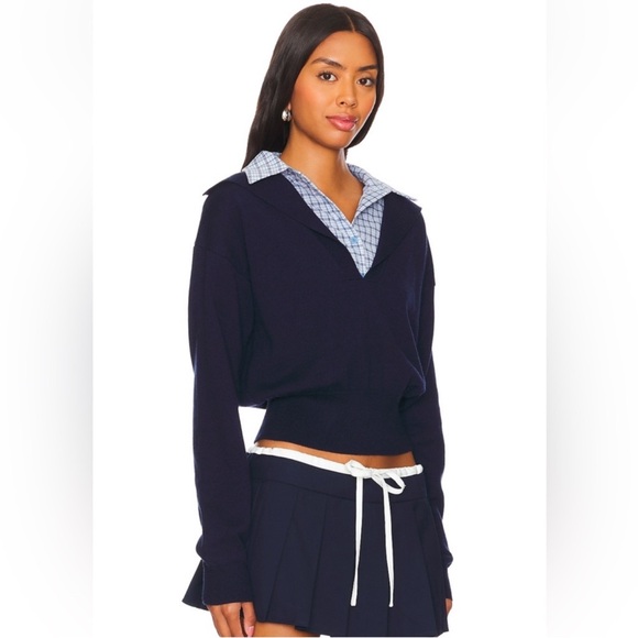 Racquet Club Knit Polo in Navy
LIONESS - Picture 7 of 9